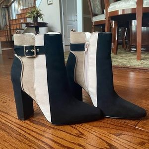 Linette Color Block Booties, size 8